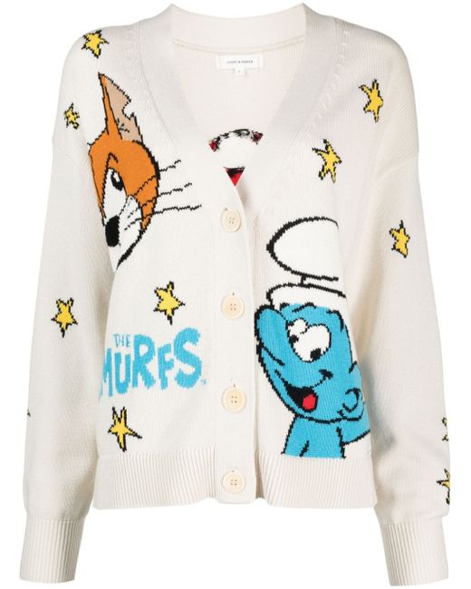 Chinti And Parker Smurf V-neck cardigan