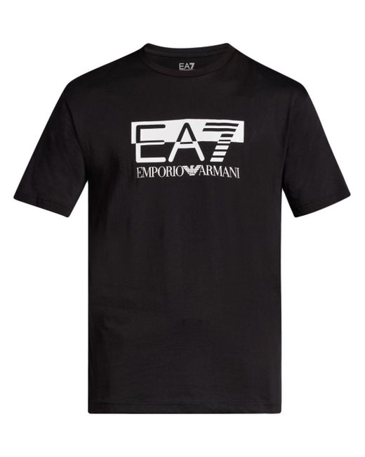 Ea7 logo-print T-shirt