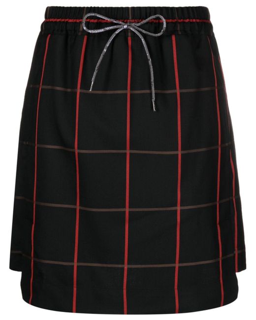 Vivienne Westwood check-print Orb-logo kilt skirt