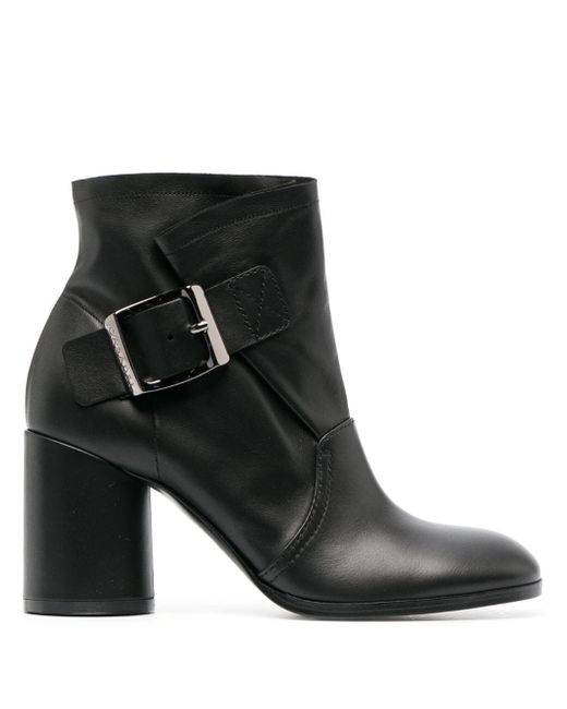 Casadei 85mm buckle-detail ankle boots