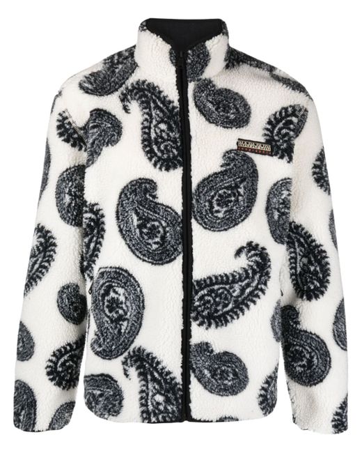 Napapijri paisley-print fleece jacket