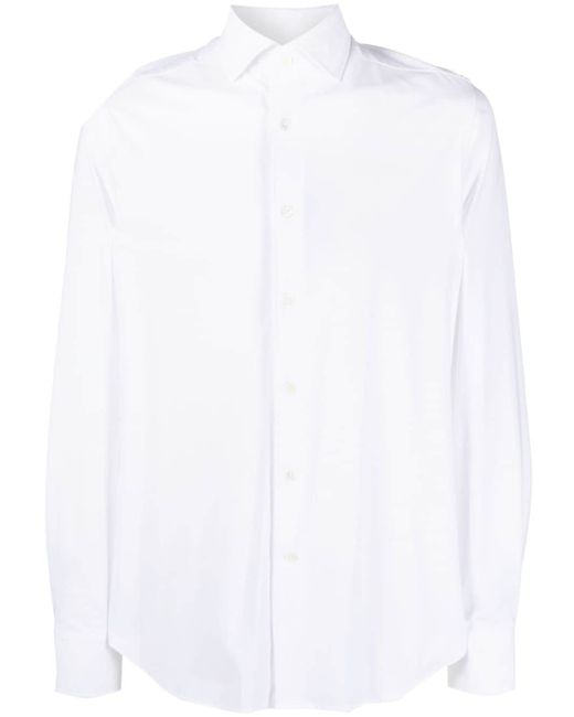 Corneliani spread-collar button-up shirt
