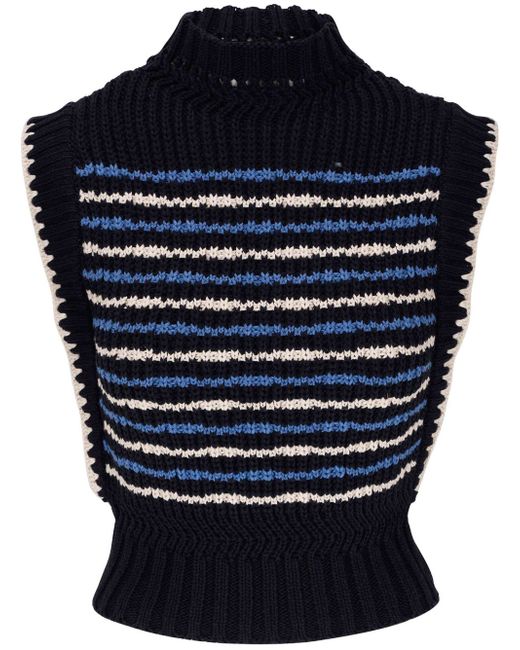 Veronica Beard striped knitted top