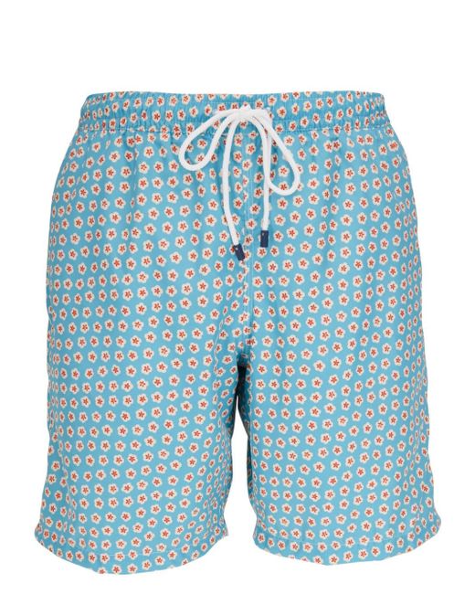 Fedeli floral-print swim shorts