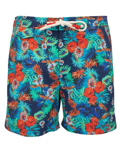 Orlebar Brown floral-print drawstring swim shorts