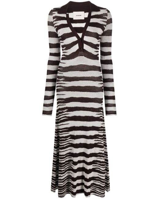 Aeron Heath striped maxi dress