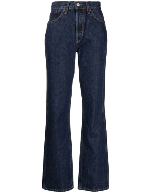 Re/Done high-rise wide-leg jeans