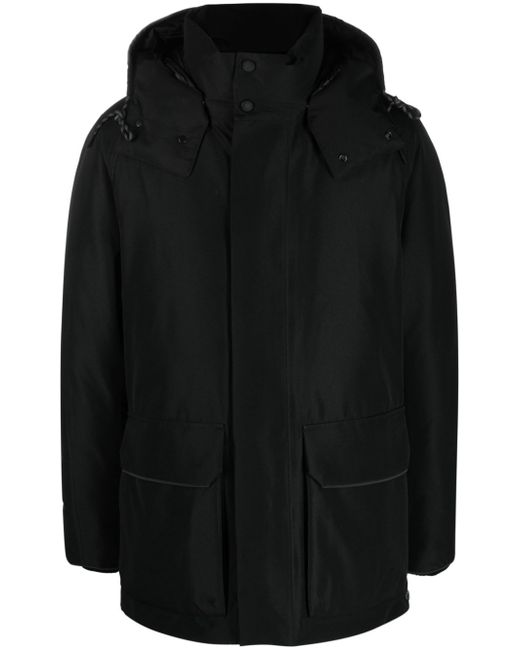 Woolrich concealed-fastening hooded parka