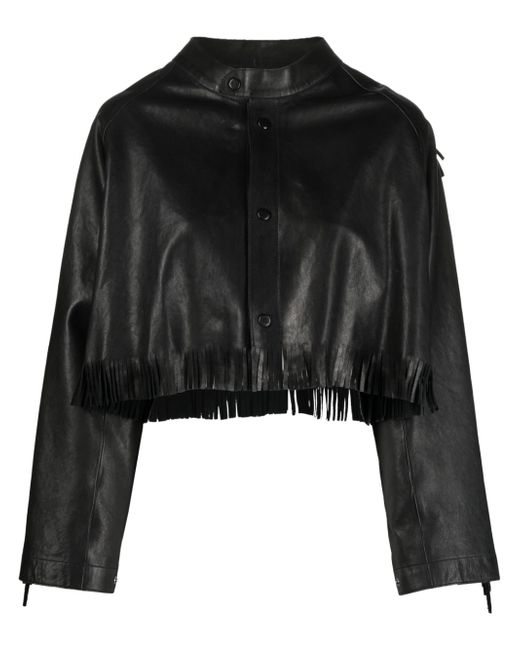 Forte-Forte fringed leather jacket