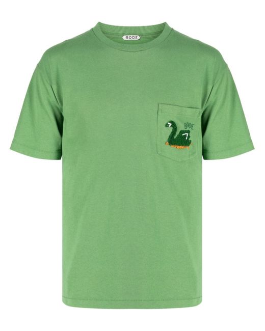 Bode Swan bead-embellished T-shirt