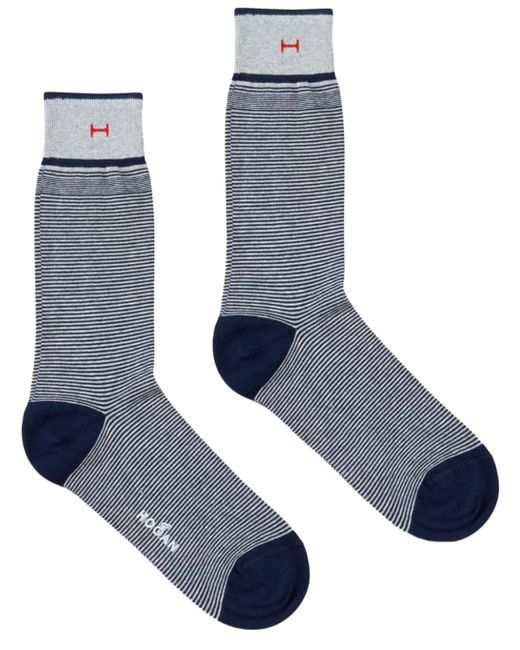 Hogan logo-intarsia striped socks