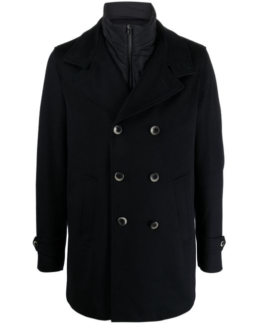 Herno notched-collar double-breasted coat
