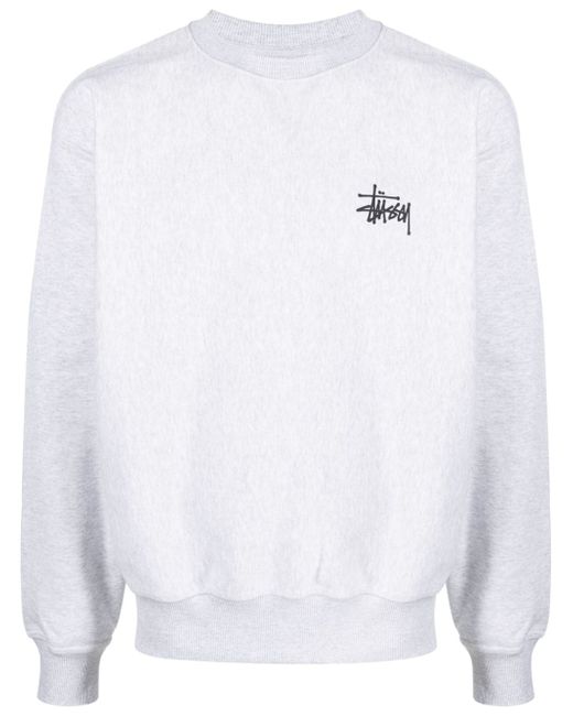 Stussy logo-print crew-neck sweatshirt