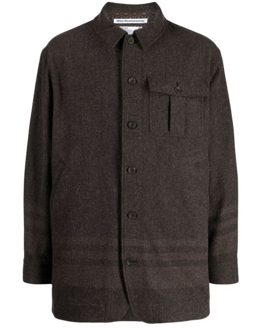 White Mountaineering classic-collar button-up jacket