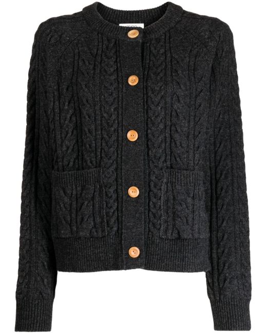 Studio Tomboy cable-knit buttoned cardigan