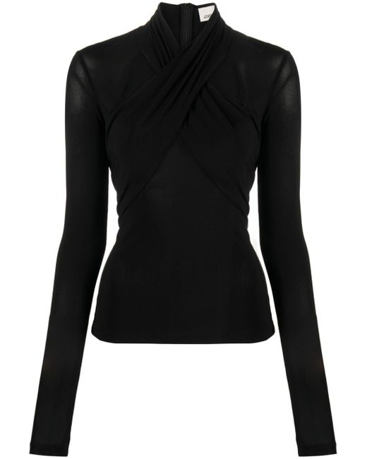 Isabel Marant Resly cut-out jersey top