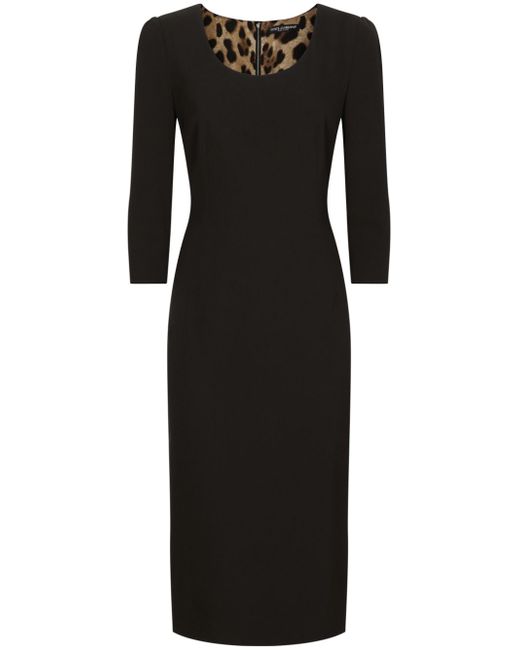Dolce & Gabbana wool-blend midi dress