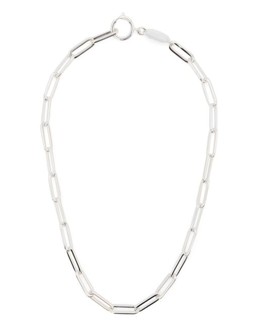 Federica Tosi polished-effect cable-knit necklace