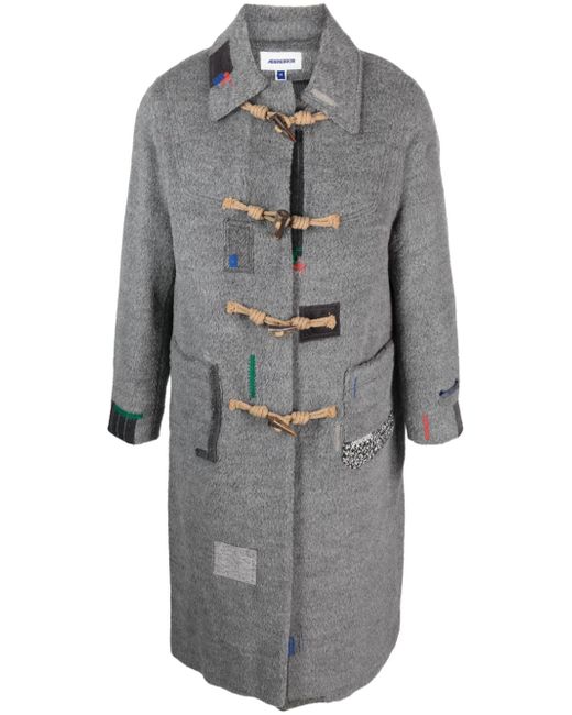 Ader Error Rubas patchwork-detail duffle coat