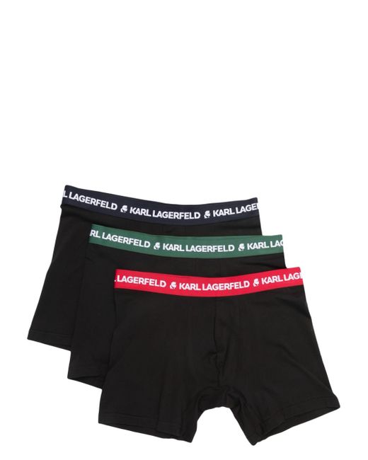 Karl Lagerfeld logo-waistband boxers pack of three