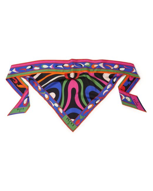 Pucci abstract print scarf