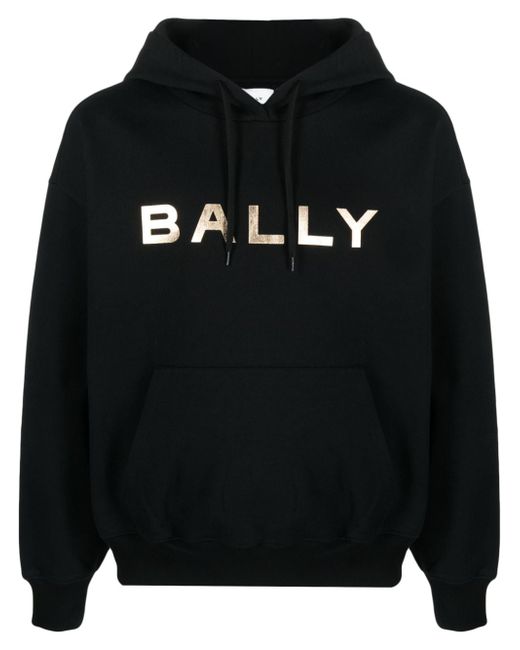 Bally logo-print organic-cotton hoodie
