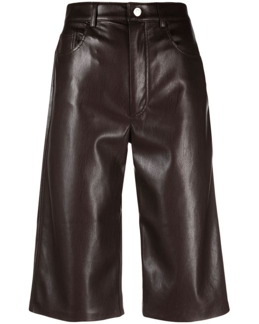 Nanushka faux-leather shorts