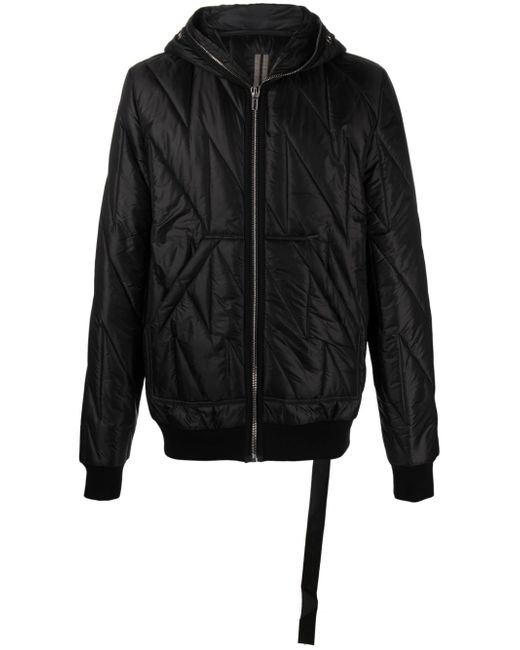 Rick Owens DRKSHDW Gimp quilted hooded jacket