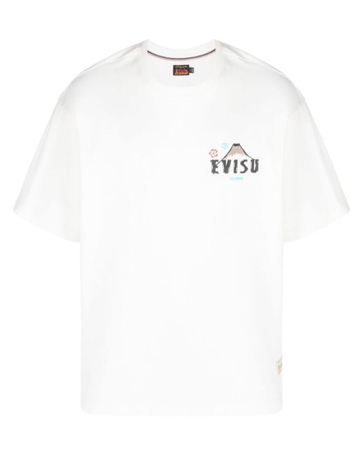 Evisu logo-print T-shirt