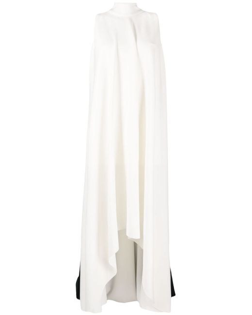 Saiid Kobeisy cape two-toned sleeveless gown
