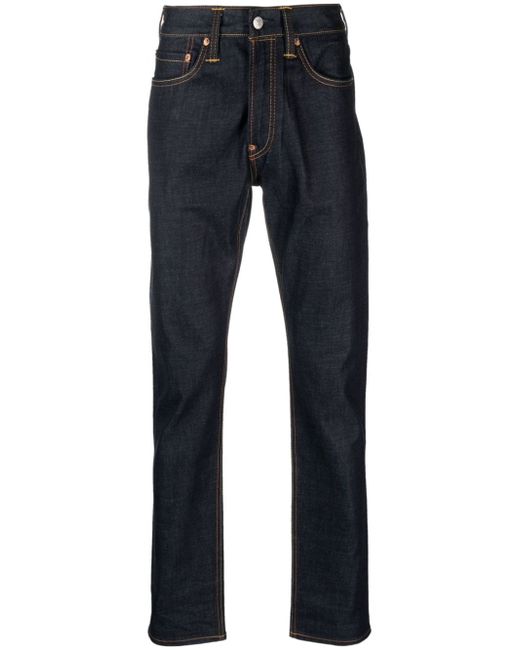 Evisu mid-rise straight-leg jeans