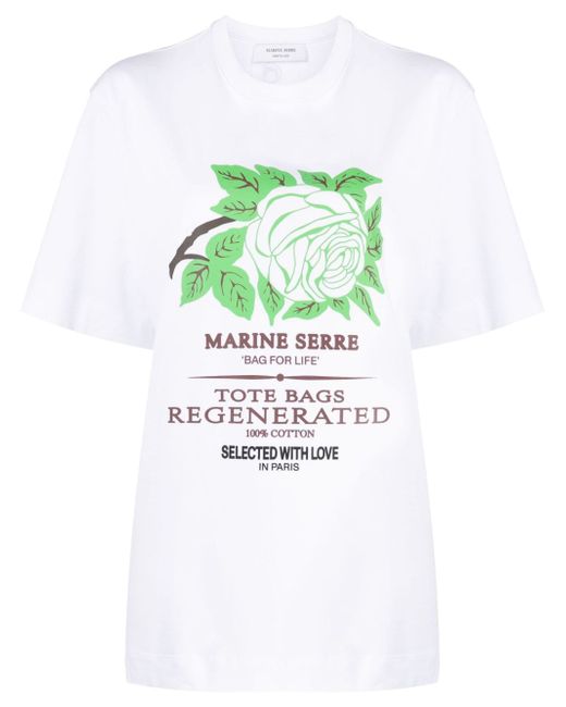 Marine Serre graphic-print T-shirt