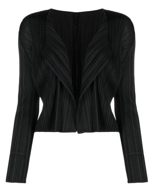 Pleats Please By Issey Miyake pleated open-front cardigan