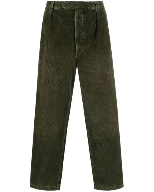 Polo Ralph Lauren logo-patch corduroy straight-leg trousers