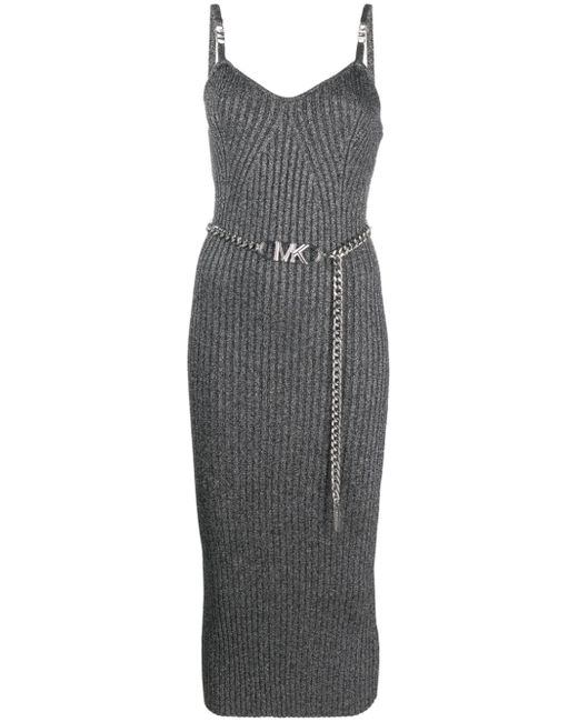 Michael Michael Kors ribbed-knit midi dress
