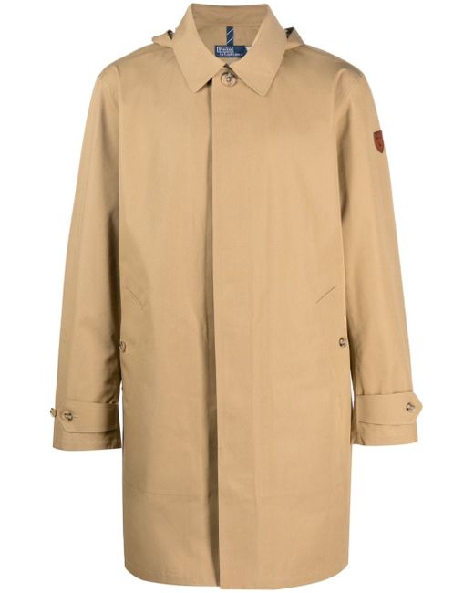 Polo Ralph Lauren hooded single-breasted coat