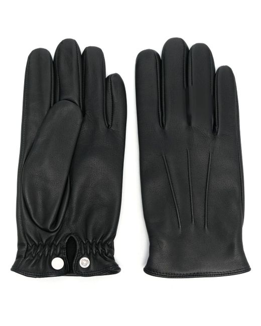 Sandro elasticated leather gloves