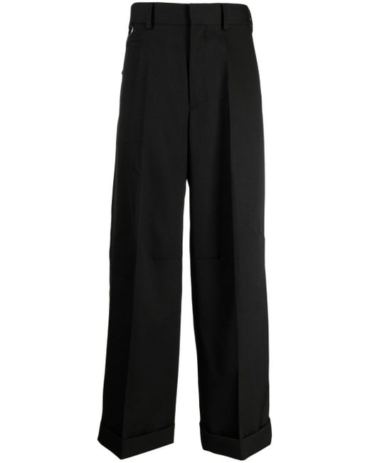 Undercover pleated straight-leg trousers