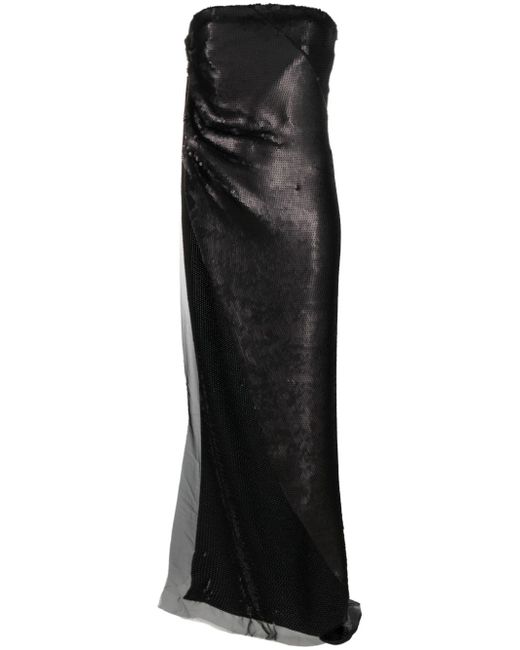 Rick Owens sequin-embellished long top