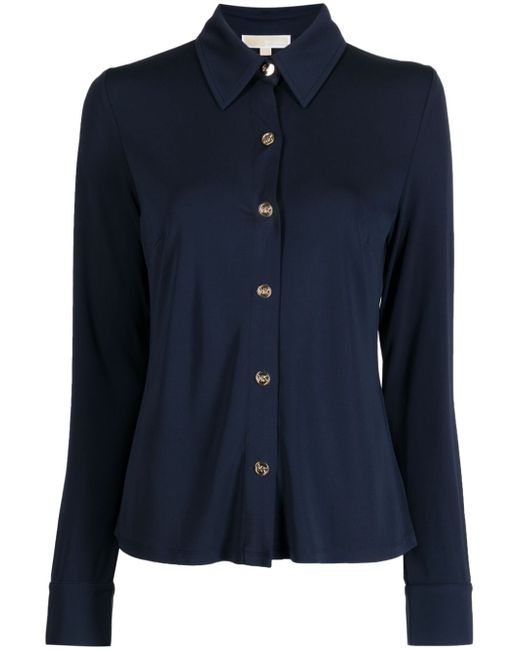 Michael Kors spread-collar button-up shirt