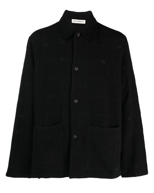 Our Legacy Maven felted shirt jacket