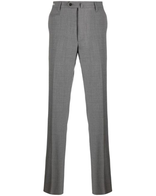 Corneliani off-centre button-fastening tailored trousers