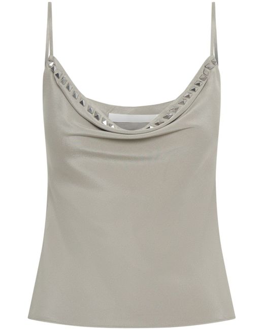 Dion Lee studded cowl-neck tank top