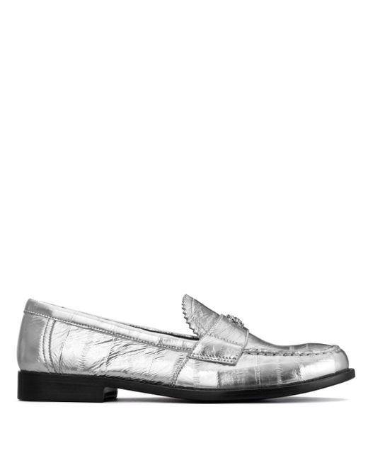 Tory Burch Classic metallic leather loafers