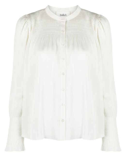 Ba & Sh round-neck long-sleeve blouse
