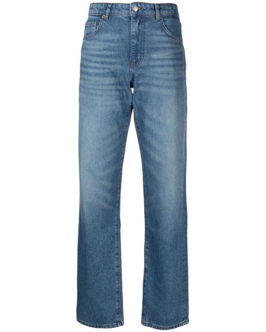 Ba & Sh Onasis high-rise straight-leg jeans