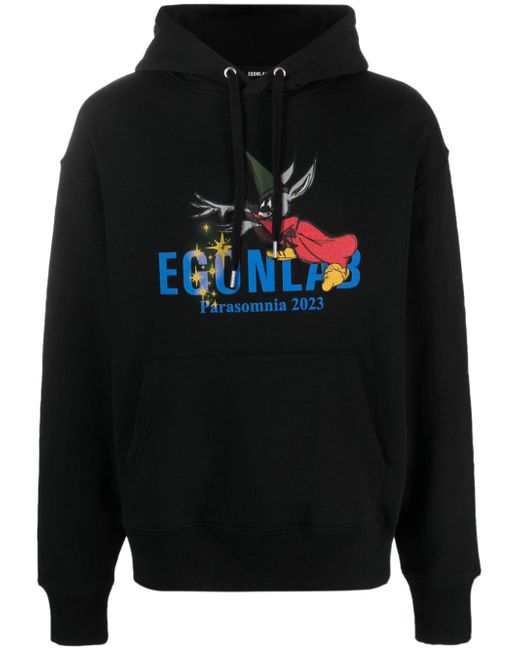 EGONlab. Fantasia graphic-print hoodie