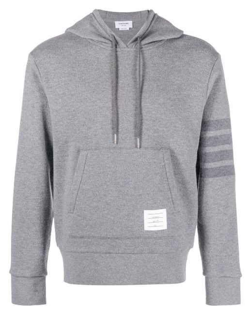 Thom Browne stripe-detail sleeve hoodie
