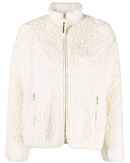 Jil Sander zip-up fleece jacket