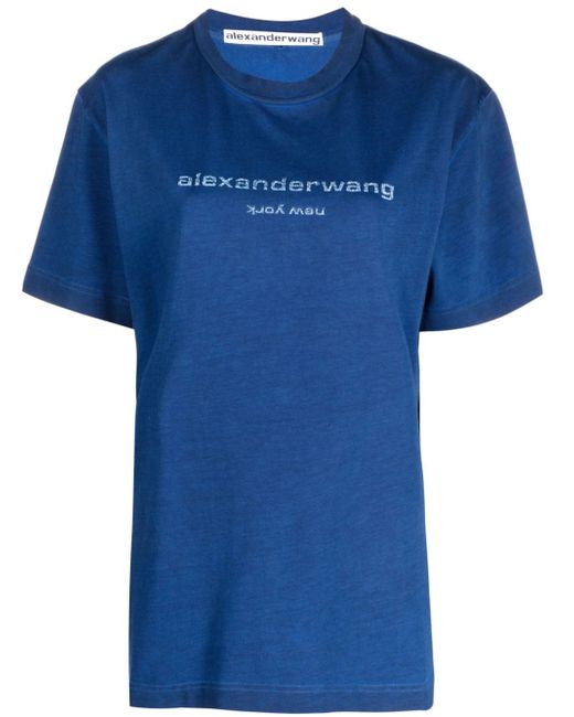 Alexander Wang logo-embossed T-shirt